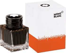 Mont Blanc Lucky Orange Ink Bottle Elegance PNG