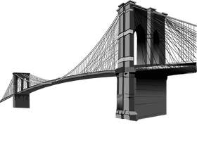 Majestic River Bridge of Serenity PNG