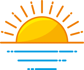 Golden Horizon A Serene Sunrise PNG