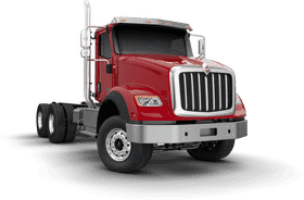 Reliable Red Delivery Truck for Efficient Transport PNG