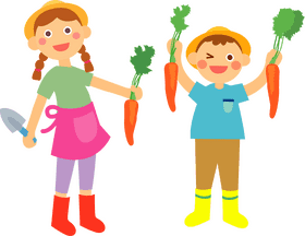 Carrot Cake Harvest Fun with Kids PNG