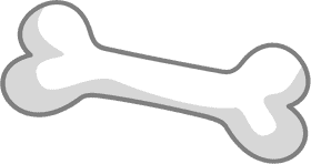 Whimsical Bone for Playful Pups PNG