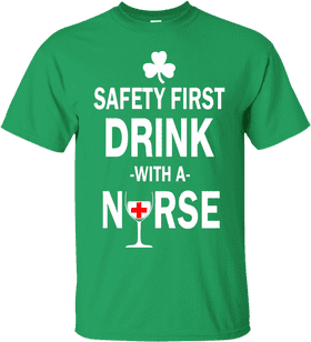 Safety First Drink with a Nurse PNG