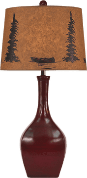 Rustic Elegance Lamp and Light Harmony PNG