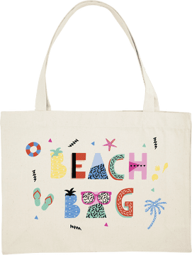 Beach Vibes Canvas Bag PNG