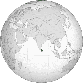 Globe of South Asia Discovering Sri Lanka PNG