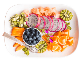 Vibrant Fruit Food Platter Delight PNG