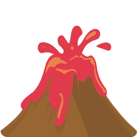 Erupting Volcano Nature's Fiery Power PNG