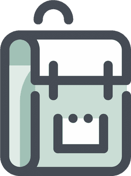 Stylish GP Icon Backpack Design PNG