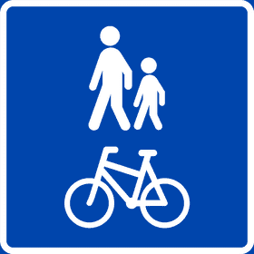 Bicycle Path for Pedestrians and Children PNG