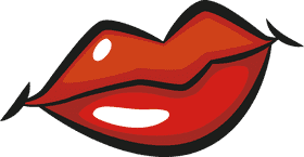 Radiant Red Lip Allure PNG