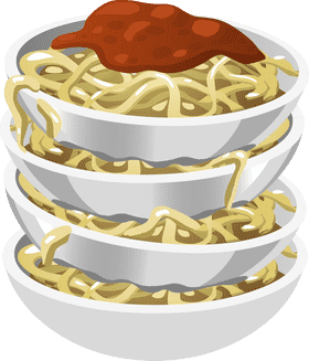 Delicious Layers of Pasta Bowl Delight PNG