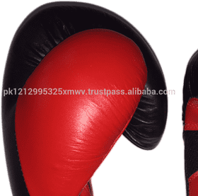 Premium Red and Black Boxing Gloves PNG