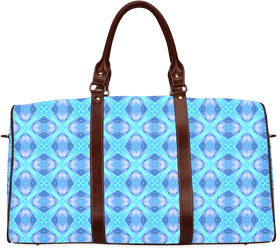 Blue Kaleidoscope Punching Bag Duffle Design PNG