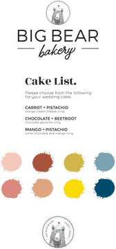 Big Bear Bakery Wedding Cake Selections PNG