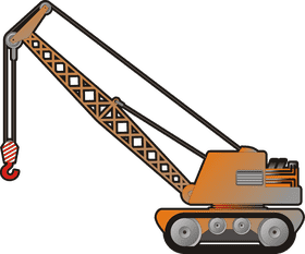 Building Crane in Action Lifting with Precision PNG