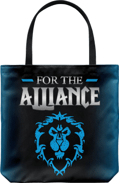 Alliance-themed Shopping Bag with Lion Emblem PNG