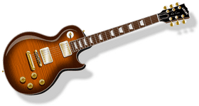 Classic Electric Guitar with Vintage Charm PNG