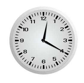 Classic Elegant Wall Clock Design PNG