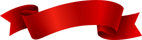 Elegant Red Ribbon Banner Design PNG