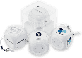 Compact Portable Speaker Set for On-the-Go Sound PNG