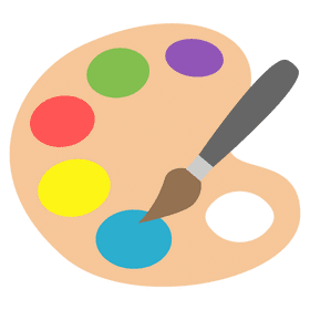 Vibrant Artist's Color Palette PNG