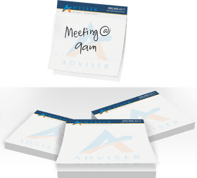 Sticky Note Reminder for Meeting at 9 AM PNG