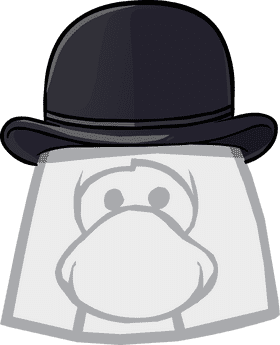 Classic Cloth Hat with Playful Twist PNG