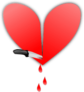 Heartache Reflected in Broken Glass PNG