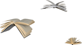 Whispers of Knowledge The Floating Book Collection PNG