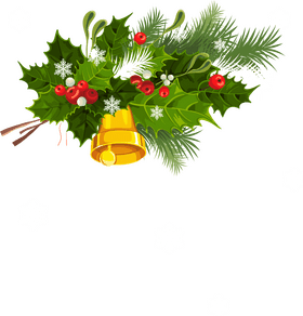 Christmas Cheer A Festive Holiday Arrangement PNG