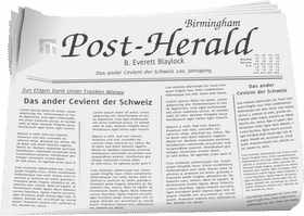 Classic Newspaper Stand with Vibrant Headlines PNG