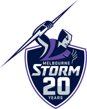 Melbourne Storm Celebrating 20 Years of Thunderous Power PNG