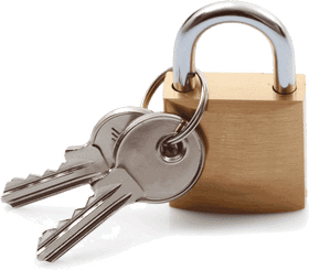 Key to the Secure Lock PNG