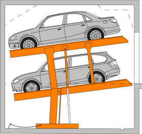 Stacked Efficiency in Parking Garage Design PNG