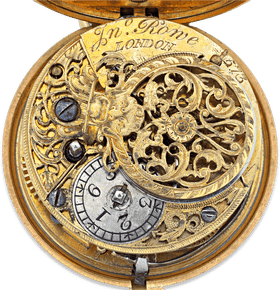 Intricate Pocket Watch with Exquisite Gold Detailing PNG