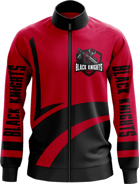 Red and Black Knights Sport Jacket PNG