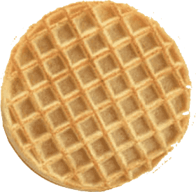 Delicious Golden Waffle Delight PNG
