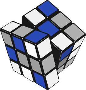 Colorful Ice Cube Puzzle Challenge PNG