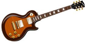 Classic Electric Guitar with Stunning Design PNG