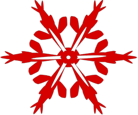 Crimson Snowflake Dance PNG