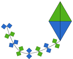 Vibrant Kite Dancing in the Breeze PNG