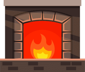 Cozy Hearthfire Embracing Warmth and Comfort PNG