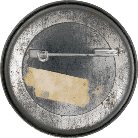 Vintage Metal Button with Clip Backing PNG