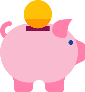 Piggy Bank Savings for a Bright Future PNG