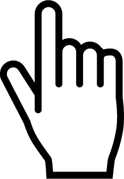 Cursor Gesture Pointing to Navigate PNG