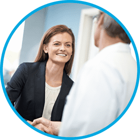 Ultrasound Consultation with a Smile PNG