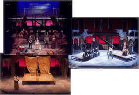 Concert Stage Set for Dramatic Performances PNG