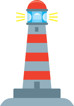 Radiant Lighthouse Beacon of Hope PNG