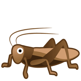 Curious Insect The Playful Cricket Character PNG